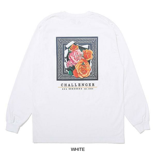XL CHALLENGER　チャレンジャー　L/S ROSE BANDANA CHALLENGER チャレンジャー CLG-TS 025-001 ROSE BANDANA TEE