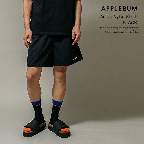 APPLEBUM アップルバム Active Nylon Shorts -BLACK-