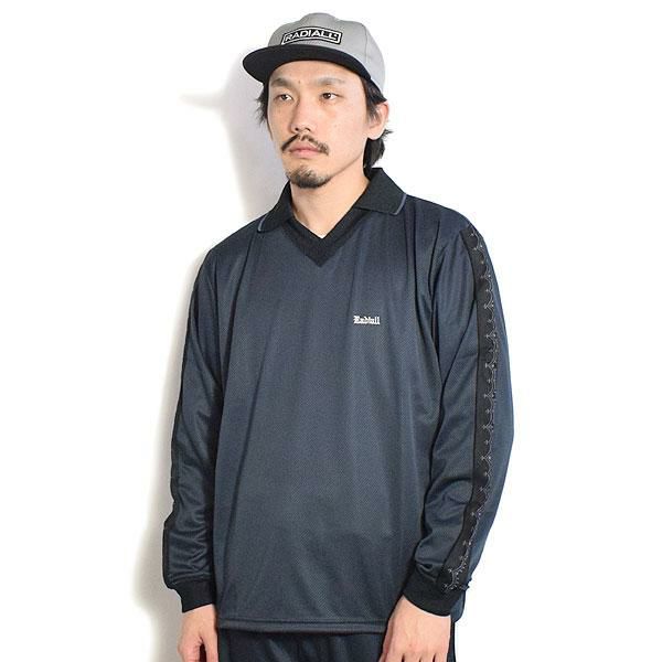 ファクト　ファラオジャケット　crimie RADIALL calee RADIALL ラディアル JAZZZ - V NECK GAME SHIRT L/S