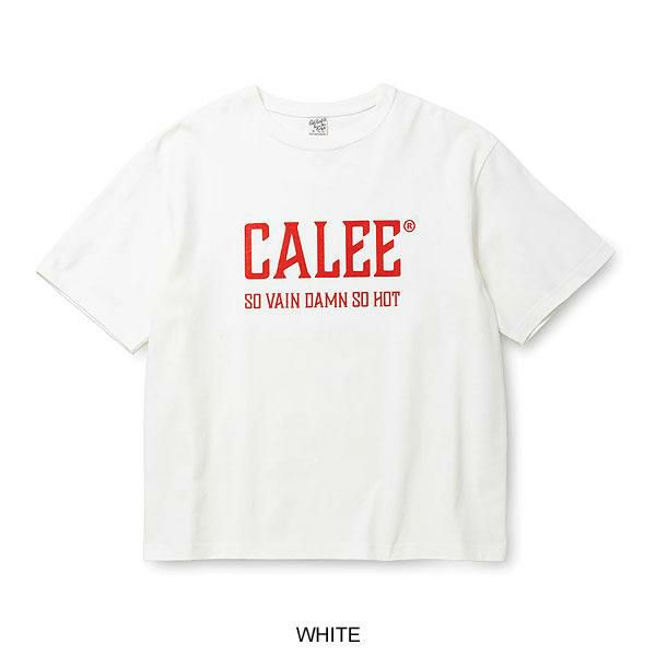 CALEE キャリー VINTAGE TYPE CALEE NATIONAL LOGO S/S TEE