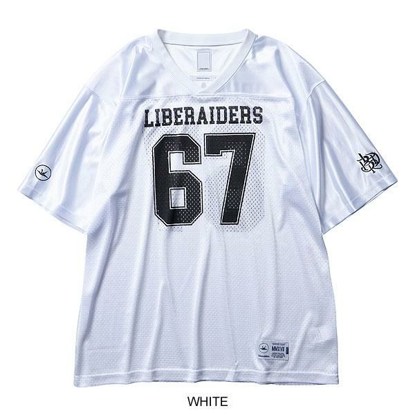 Liberaiders フットボールTシャツ BK メッシュ L 未使用 Liberaiders リベレイダース LIBERAIDERS FOOTBALL TEE | ARTIF