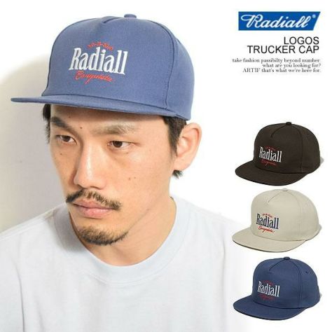radiallラディアルキルティングキャップ RADIALL ラディアル LOGOS - TRUCKER CAP