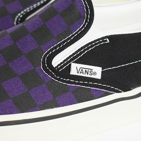 【VANS】 ヴァンズ CLASSIC SLIP-ON POP CHK GRAPE 国内発送 VANS】 ヴァンズ CLASSIC SLIP-ON スリッポン VN000D6B11E POP