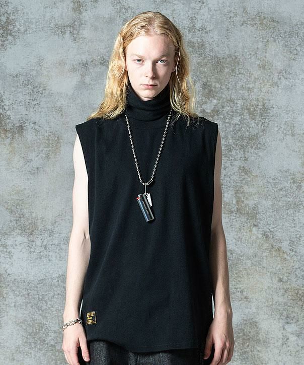 LGB メンズスカルタンクトップ LGBスカルパッチタンクトップSKULL/TK/WH 1500F