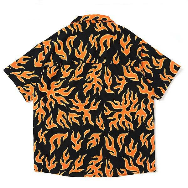 s*n様 CHALLENGER チャレンジャー　フレイム　ファイア　tシャツ 2 CHALLENGER チャレンジャー S/S FIRE SHIRT