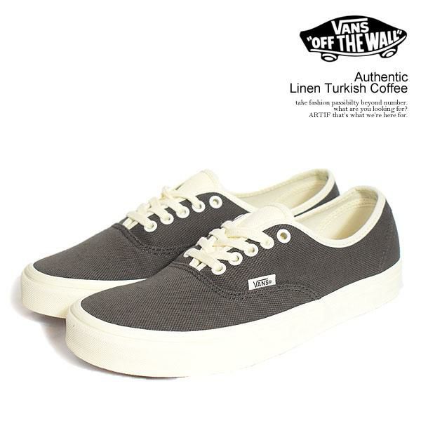 国内配送 VANS AUTHENTIC LINEN T. COFFEE Vans Authentic | Men's sizes 14-16