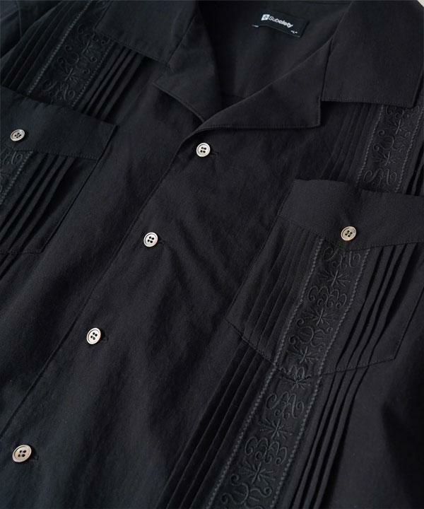 F.A.T. Garcia キューバシャツ セットアップ　ブラックtitch SUBCIETY サブサエティ Cuba shirt