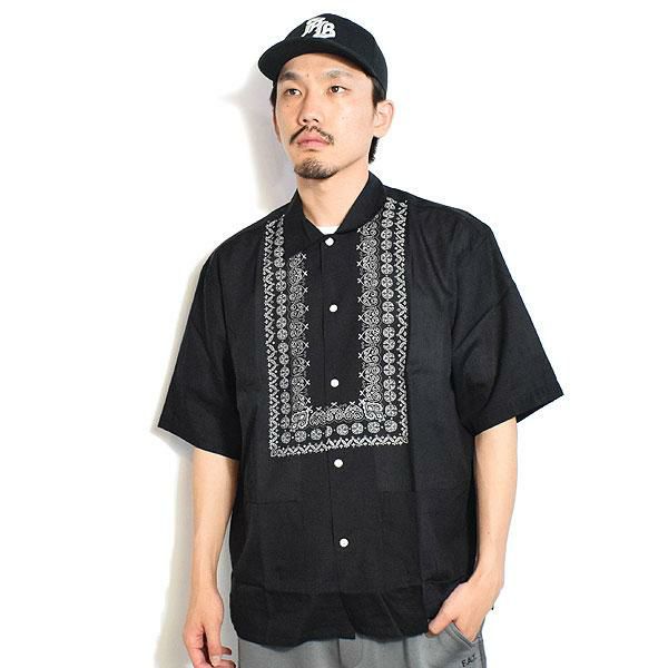 RADIALL ラディアル NATIVE LEI - OPEN COLLARED SHIRT S/S
