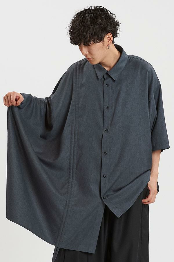 NO ID. BLACK ノーアイディー アシンメトリーポンチョSH