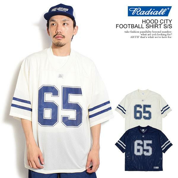 RADIALL ラディアル HOOD CITY - FOOTBALL SHIRT S/S