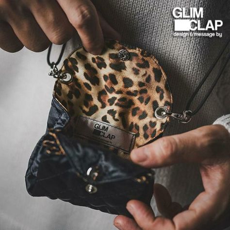 バッグ GLIMCLAP Two pockets design mini bag GLIMCLAP グリムクラップ ポーチ Two pockets design mini bag
