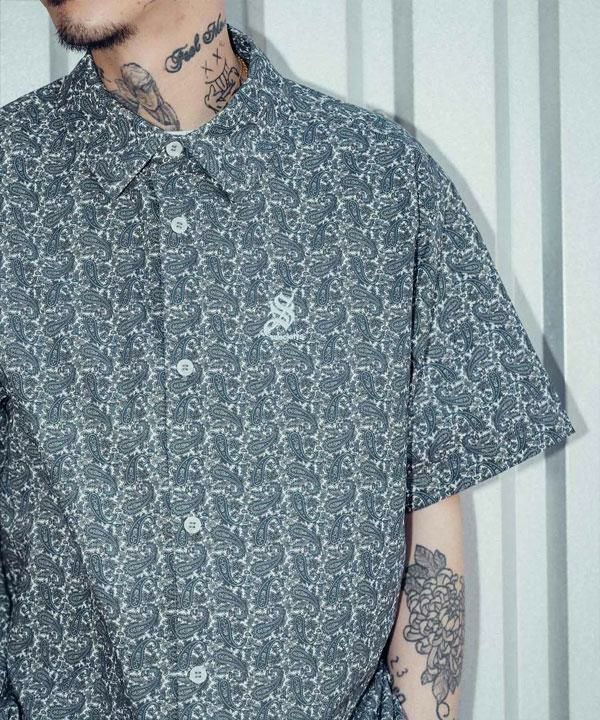 SUBCIETY サブサエティ Paisley square shirt