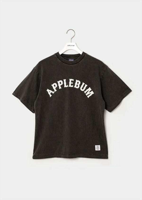 APPLEBUM アップルバム “Old Baseball” T-shirt -PIGMENT BLACK-