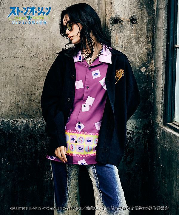 glamb ジョジョの奇妙な冒険 ストーンオーシャン パーカー XL GB0325/JJ03 : High Neck Jotaro Jacket – glamb Online Store