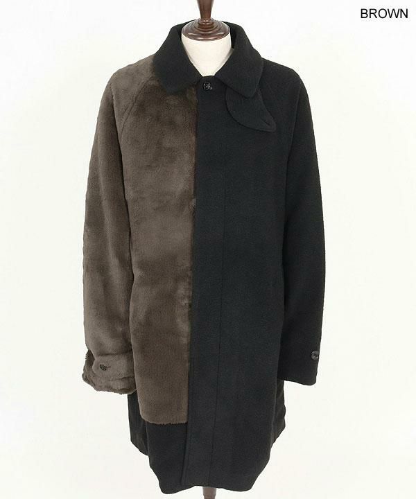 ジャケット・アウター Amiur soutien collar shaggy coat 2025 秋冬 先行予約 11月上旬～中旬入荷予定 ANGENEHM