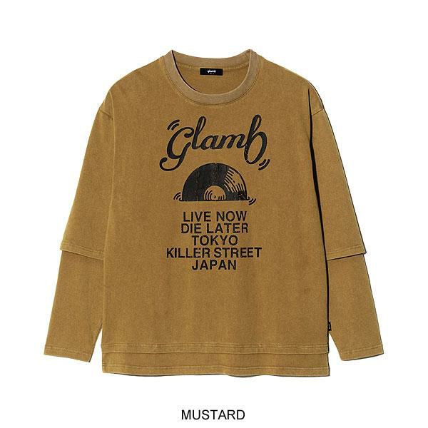 2025 冬 先行予約 11月下旬〜12月上旬入荷予定 glamb グラム Layered Acid Cutsew Tシャツ 送料無料 キャンセル不可 atftps 2025 冬 先行予約 11月下旬～12月上旬入荷予定 glamb グラム Layered