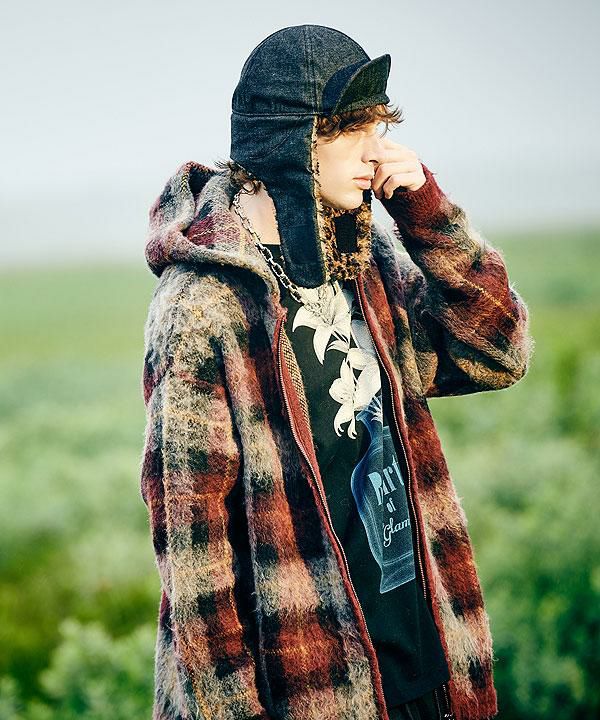 2025 冬 先行予約 12月下旬～1月上旬入荷予定 glamb グラム Check Knit