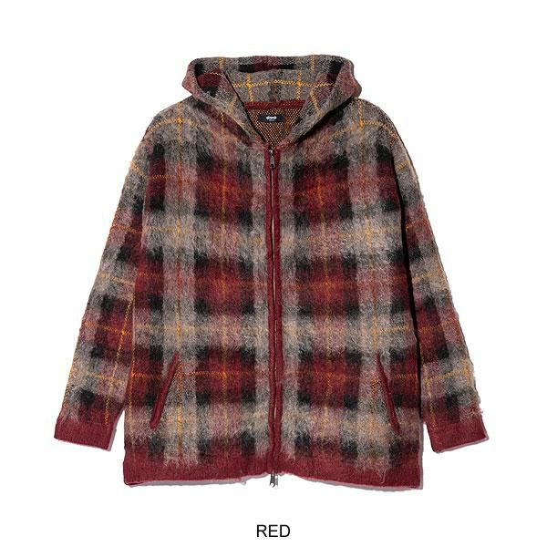 2025 冬 先行予約 12月下旬～1月上旬入荷予定 glamb グラム Check Knit