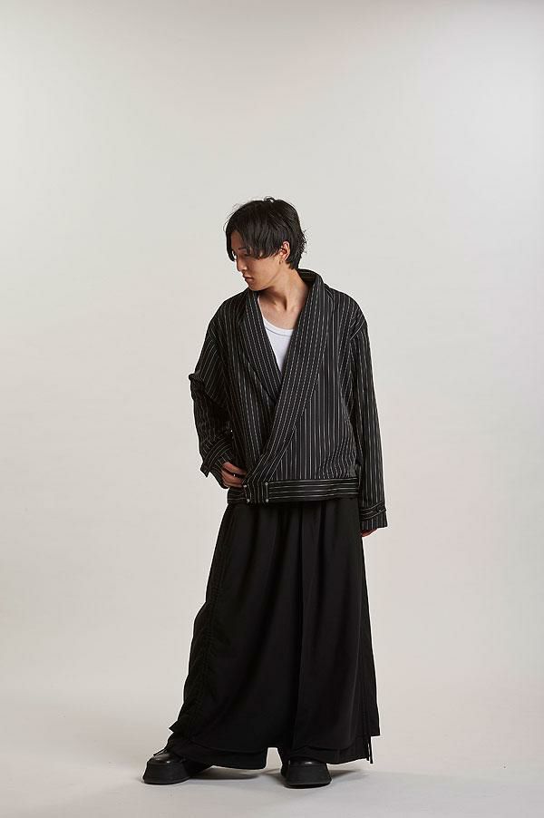 NO ID. BLACK ノーアイディー ショールカラードレープBIG-BLZ