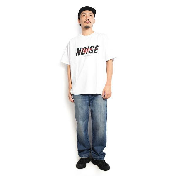 М　CHALLENGER　S/S NOISE TEE　WHITE CHALLENGER [チャレンジャー] S/S NOISE TEE (WHITE.BLACK) S/S