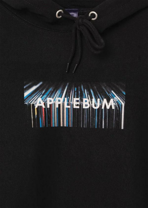 APPLEBUM アップルバム “Vinyl Box Logo” Sweat Parka -BLACK-