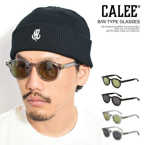 【美品】CALEE　キャリー　サングラス CALEE(キャリー) サングラス 鯖江製 フレーム：ブラック サイズ