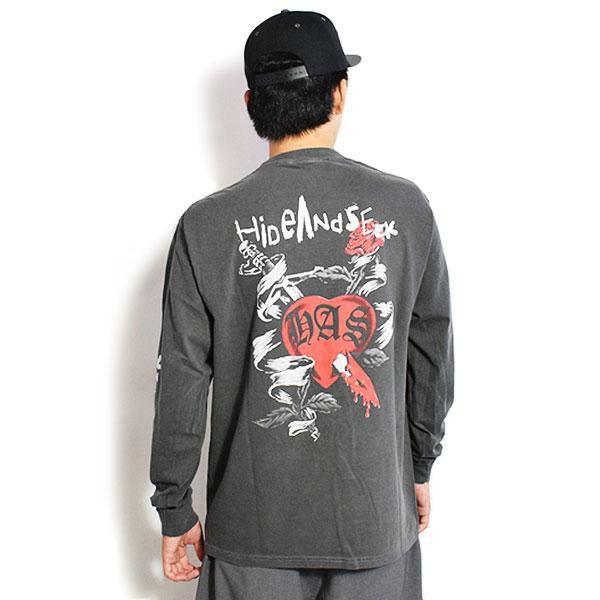 HIDE AND SEEK ハイドアンドシーク Heart And Daggar L/S Tee