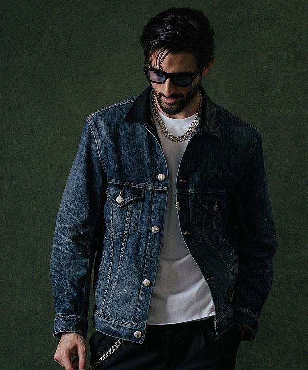 クライミーBORNFREE2 SELVEDGE GARAGEUSED ジャケット CRIMIE クライミー BORN FREE GARAGE USED SELVEDGE STRETCH DENIM JACKET