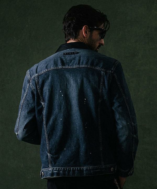 CRIMIE クライミー BORN FREE GARAGE USED SELVEDGE STRETCH DENIM JACKET