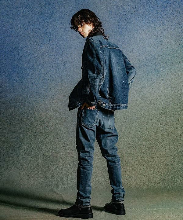 CRIMIE クライミー BORN FREE GARAGE USED SELVEDGE STRETCH DENIM JACKET