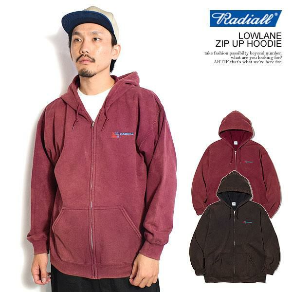 RADIALL ラディアル LOWLANE - ZIP UP HOODIE