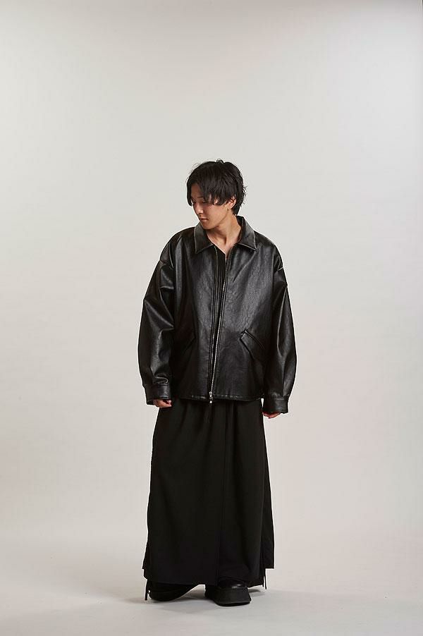 2025 秋 先行予約 10月下旬入荷予定 NO ID. ノーアイディー シンセティックレザーZIP BIG-BLZ ジャケット キャンセル不可 atfjkt 2025 秋 先行予約 10月下旬入荷予定 NO ID. ノーアイディー