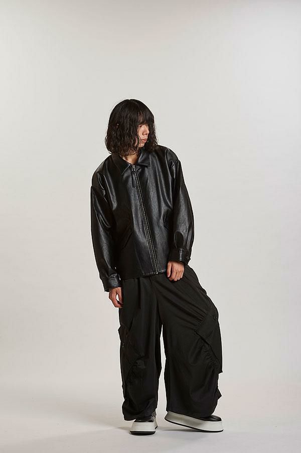 2025 秋 先行予約 10月下旬入荷予定 NO ID. ノーアイディー シンセティックレザーZIP BIG-BLZ ジャケット キャンセル不可 atfjkt 2025 秋 先行予約 10月下旬入荷予定 NO ID. ノーアイディー