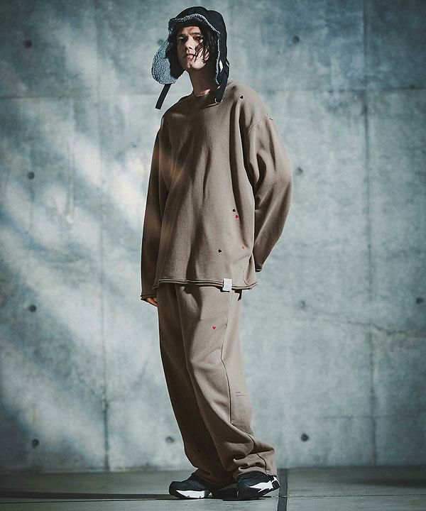 glimclap セットアップ 50%OFF【GLIMCLAP(グリムクラップ)】Knit fabric pants ニット