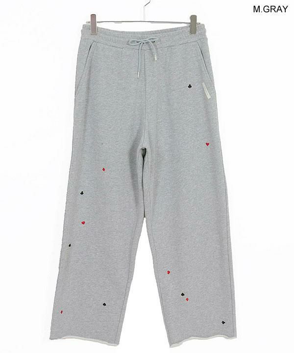 2025 秋冬 2nd 先行予約 10月中旬〜下旬入荷予定 GLIMCLAP グリムクラップ Card Stitch Emblem Sweatpants キャンセル不可 atfpts 2025 秋冬 2nd 先行予約 10月中旬～下旬入荷予定 GLIMCLAP グリム