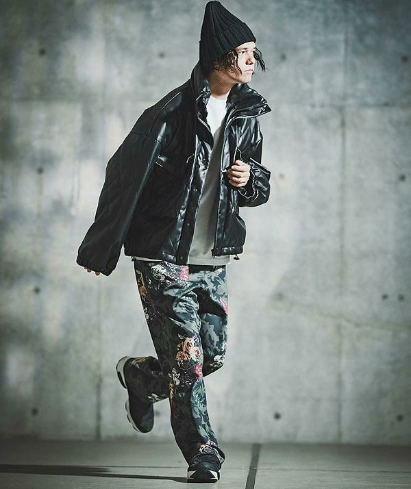 GLIMCLAP(グリムクラップ)　 商品番号 mj8919 GLIMCLAP(グリムクラップ)】Synthetic Leather Straight-Leg Trousers