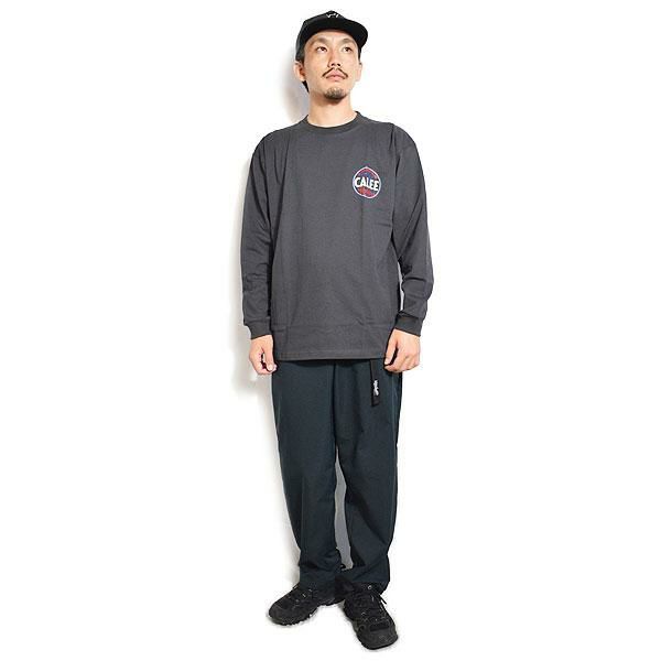 CALEE スウェット　Lサイズ CALEE スウェット トレーナー L チャコール CALEE ライトグリーン