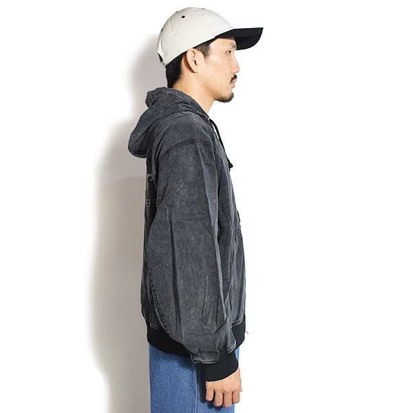 BEN DAVIS ベンデイビス BLEACHED TWILL ZIP HOODIE