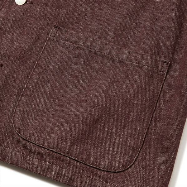 CALEE キャリー VINTAGE REPRODUCT DENIM COVERALL -BROWN DENIM-