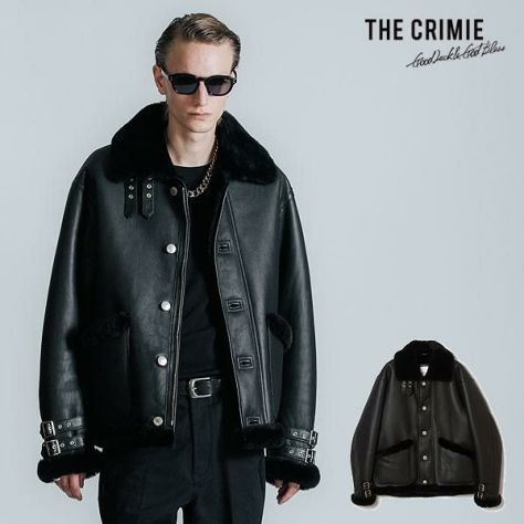 CRIMIE クライミー MOUTON LEATHER JACKET