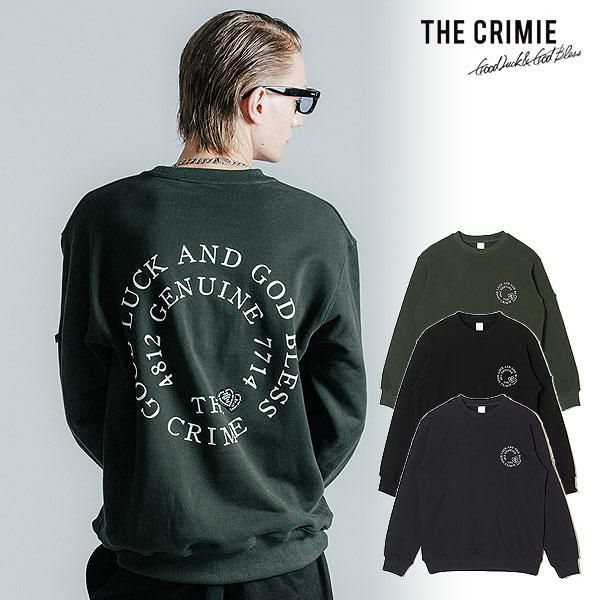 CRIMIE クライミー CIRCLE LOGO HEART WAPPEN CREW NECK SWEAT