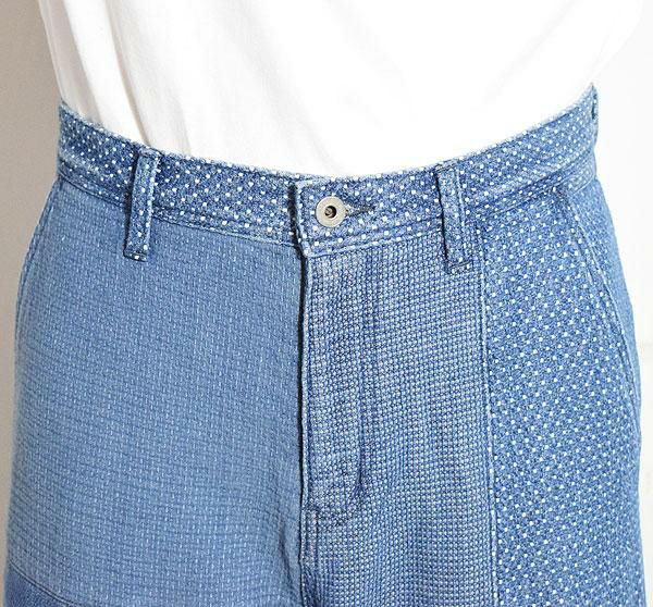 FDMTL ファンダメンタル PATCHWORK WIDE PANTS 3YR WASH