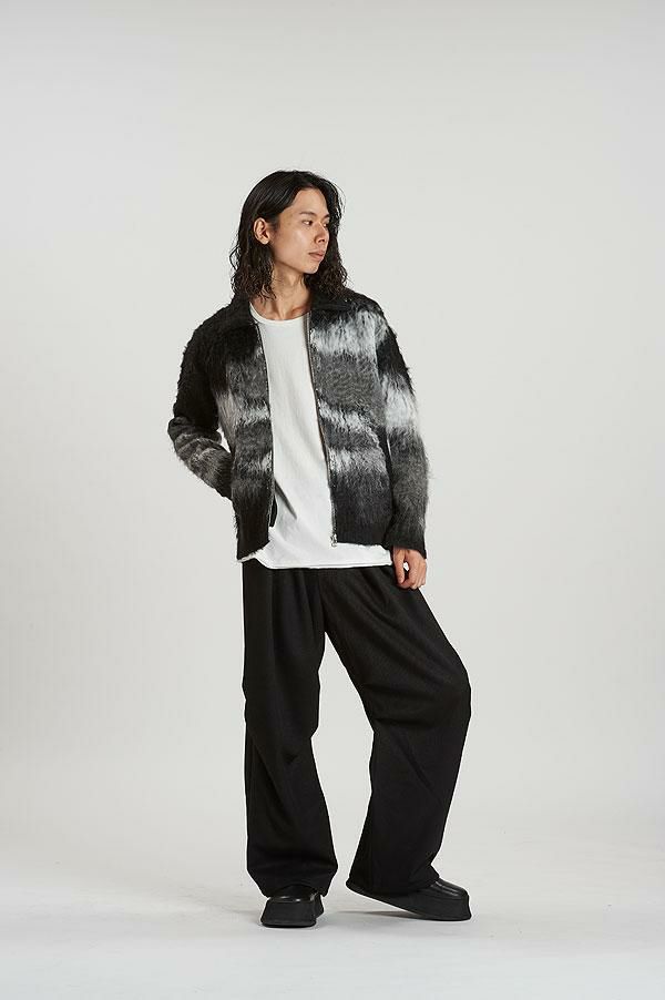 NO ID. ノーアイディー シャギージャカードニットBLZ メンズ ジャケット ニットジャケット シャツジャケット 送料無料 atfjkt NO ID. ノーアイディー シャギージャカードニットBLZ