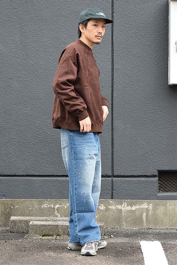 COACERVATE コアセルベート WIDE STRAIGHT SPLASH PAINT DENIM PANTS