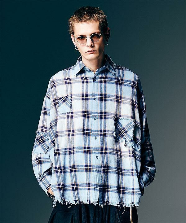 2026 春 先行予約 2月上旬～中旬入荷予定 glamb グラム 4XL Flannel Shirt