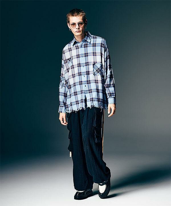 2026 春 先行予約 2月上旬～中旬入荷予定 glamb グラム 4XL Flannel Shirt