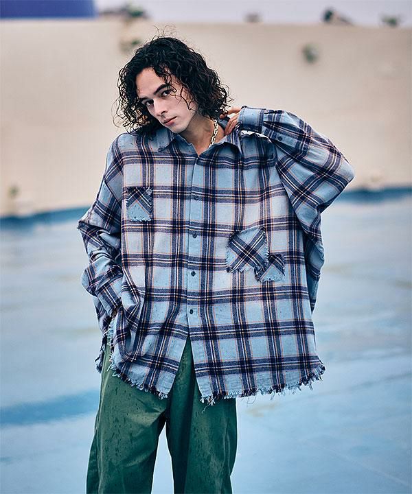 2026 春 先行予約 2月上旬～中旬入荷予定 glamb グラム 4XL Flannel Shirt