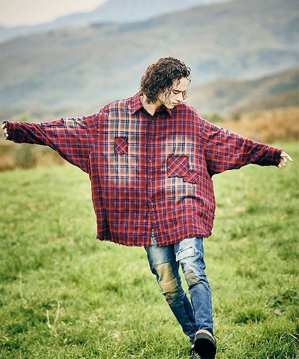 2026 春 先行予約 2月上旬～中旬入荷予定 glamb グラム 4XL Flannel Shirt