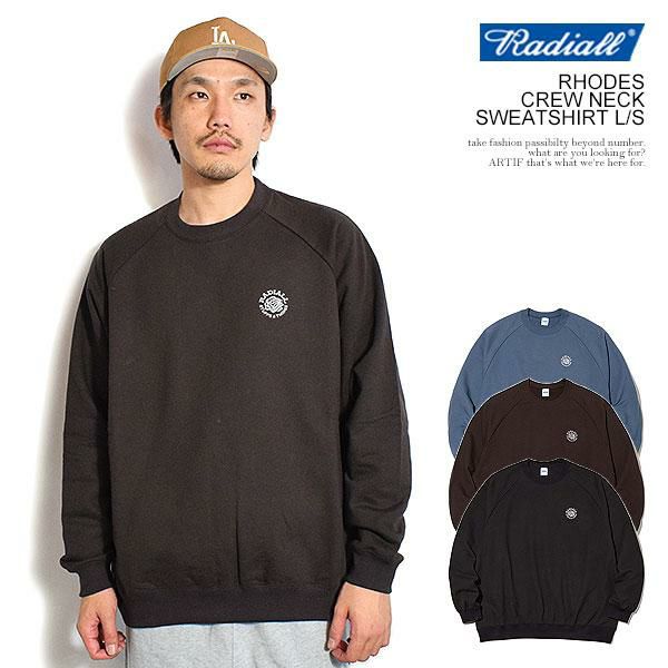 RADIALL ラディアル RHODES - CREW NECK SWEATSHIRT L/S