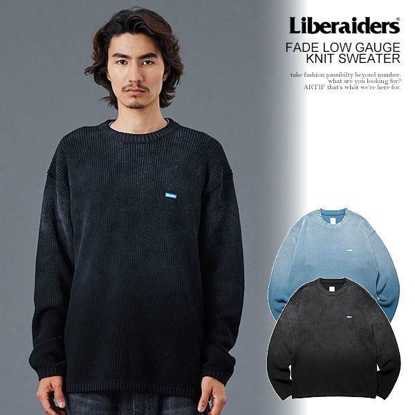 Liberaiders リベレイダース FADE LOW GAUGE KNIT SWEATER | ARTIF